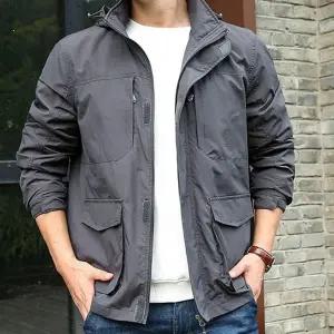 간절기 남성 점퍼 야외 아우터 활동 남성 캐주얼 점퍼 야상 폴리에스터 바람막이 데일리 오버핏 자켓 가을