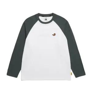 [내셔널지오그래픽](본점)N241MTS020 세미오버핏 래글런 긴팔 티셔츠 2종택1