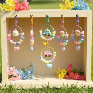 30인용 동심 하트 키링 만들기 자동차키링 열쇠고리 가방고리 부자재 단체 체험 활동 수업 재료 봄이오나봄 키트