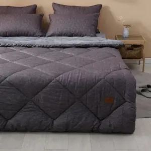 차렵이불 엣지 밍크극세사 SS 차콜