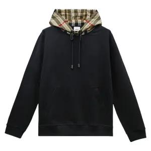 버버리 체크 코튼 남성 후드티 8058117