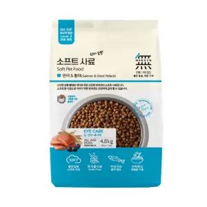 바우와우 무마진 강아지 면역력 그레인프리 소프트사료 연어&황태 4.8kg