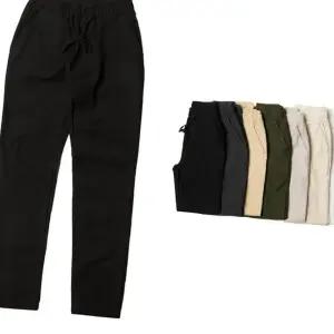 (다올)남자 바지 면바지 무지 데일리 코튼 허리밴딩 일반핏