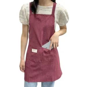 패션 바리스타 카페 공방 식당 린넨 어깨형 앞치마 쉐프앞치마 주방앞치마