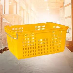 이사바구니 특대A/손잡이 플라스틱 사각 바구니 농산물 이삿짐 대형 바스켓 야채 pp 운반상자 박스 트레이