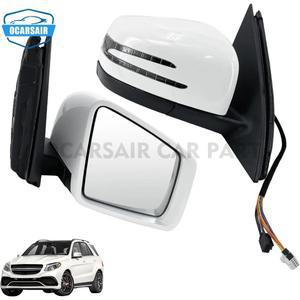 1668100893 메르세데스-벤츠 GLE W166 GLS X166, 2012-2019용 좌우 사이드미러 (사각지대 감지 기능 포함)