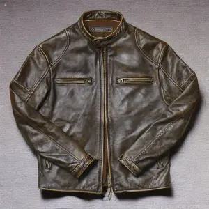 빈티지 가죽 자켓 오토바이 남성용 바이크 라이더