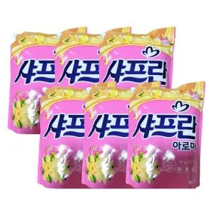 기분좋은향기 샤프란 섬유유연제 바닐라 핑크 2.1L 6개