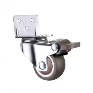 저소음 L자형 바퀴 가구용 캐스터 소형 회전식 행거 바퀴 고정형