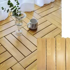 베란다 화장실 밝은색 나무무늬 발판 조립식바닥 복도 현관 욕실