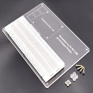 라즈베리 파이 3B + 대형 프로토타입 마운팅 플레이트 실험 16.6cm 길이 브레드 보드 RPI 3 에도 적합