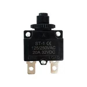 [베스트TOP100]ST-1 콤프레샤 과전류 차단 퓨즈 오버로드 스위치 20A (HAS5814)