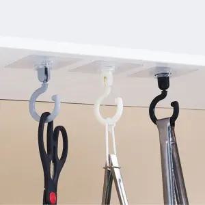 부착형 플라스틱 회전 고리 천정고리 부착고리 천장고리 천장행거 벽걸이