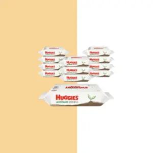 하기스 네이처메이드 생분해 휴대용 유아 물티슈 20매 12팩