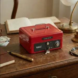 고급 카운터 개인 미니 소형 금고 현금 지폐 보관함 휴대용 사무실 매장 가정용 보물상자