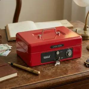 고급 카운터 개인 미니 중형 금고 현금 지폐 보관함 휴대용 사무실 매장 가정용 보물상자