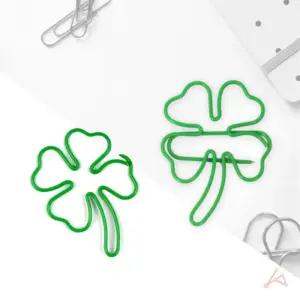 콩샵 네잎클로버 문서 클립 예쁜책갈피