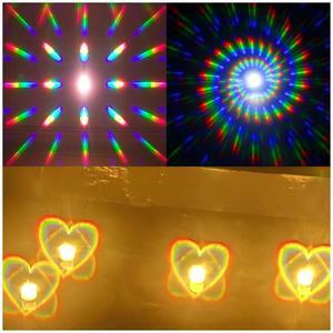 150*150*0.7mm 회절 필름 격자 시트 홀로스펙스 하트/스파이럴/이중 축 13500 라인