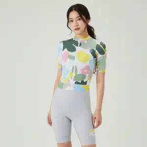 MCN 여성용 스캐터잉크 반팔+4부빕숏 자전거의류세트