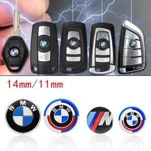 11mm 3D 알루미늄 자동차 키 쉘 스티커 데칼 BMW M M1 M2 M3 F32 E52 E53 E60 E90 E91 E92 E93 F01 F30 액