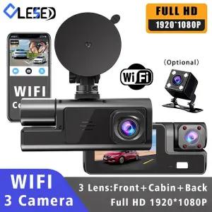 차량용 와이파이 블랙박스 3채널 FHD 1080P 전후방 야간촬영 차량 안전 DVR