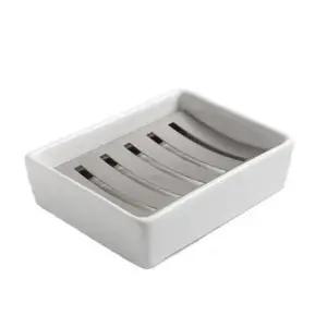 [생활] 도자기스덴비누받침대 고급 비누받침대 케이스 도자기 비누받침 비누곽 욕실비누받침대