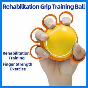 5손가락 그립 운동 공 실리콘 스퀴즈 볼 핸드 강화 트레이너 재활 스트레스 해소 피젯 토이