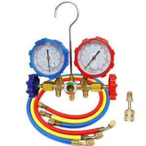 냉매 매니폴드 게이지 세트 R410A R22 R134A 충전용 진단 에어컨 도구 후크 호스