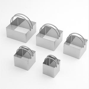 베이킹 쿠키커터 정사각 식빵 커팅 5p 강정틀 쿠키스탬프 홈베이킹 쿠키틀 쿠키커터기