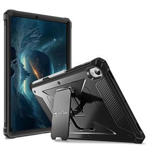 갤럭시 탭 S11 5G 11인치 2025 모델용 핀티 충격 방지 케이스(SM-X730 /X736B), 투아타라 러기드 유니바디 범퍼 킥스탠드 커버 내장 S 펜 홀더, 블랙