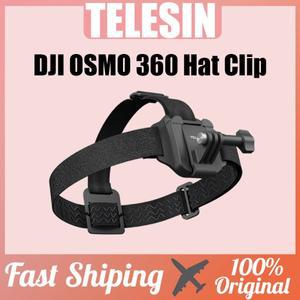 TELESIN 모자 클립  DJI 호환 OSMO 호환 360 용 2-in-1 퀵 릴리스 헤드 밴드 사이클링 사진 1인칭 관점 카