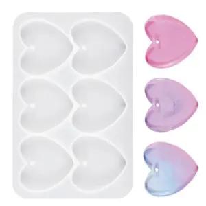 초등 미술수업 하트펜던트 만들기용 실리콘몰드 2개 실험키트 캔들diy 과학놀이