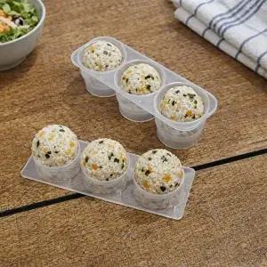 [셀러허브 생활리빙]대코 원형주먹밥틀3구-김밥틀 동글동글 도시락 모양틀 원형밥틀 국내생산 (46777552)