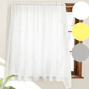 주름 커튼 인테리어 레이스 속커튼 쉬폰 커튼 침실 거실 베란다 찍찍이 무타공 붙이는 가리개 고정식