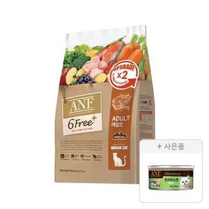 ANF 6free 플러스 인도어 캣 어덜트 5.6kg, 1개+증정(에이앤에프캔 캣 참치무스, 1개)