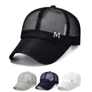 [에이치플러스몰]2개 메카 메쉬볼캡 여름 골프모자 러닝 등산 야구모자 통풍