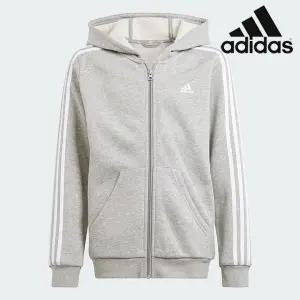 [아디다스] 주니어 후드집업 /d6- IS3241 / 에센셜 3S 플리스 풀집 후디