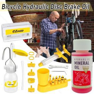 123피스 자전거 브레이크 미네랄 오일 SHIMANO TEKTRO SRAM 시리즈 수리 도구 용 유압  블리드 키트