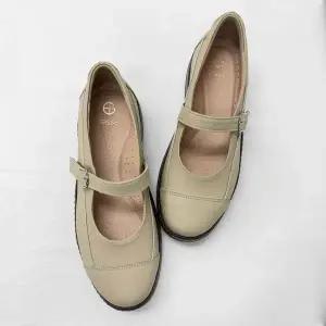 [하프클럽/카멜브라운]지쎄수제화 고트가죽 카이브 메리제인 로퍼