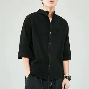 캐주얼셔츠 남성 여름 린넨 차이나카라 시원한 셔츠