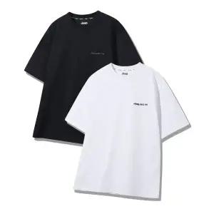 지프 JEEP [2PACK] 16수 싱글 에어그램 원마일 반팔 티셔츠 (JR5TSU151BK) JR5TSU151BK 208870