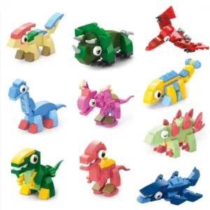 미니 공룡 합체 블럭 10종 1세트 조립창의교구 단체블록 남아선물 어린이 장난감 주라기 나노 놀이