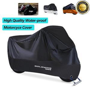 혼다 골드윙 1800 Gl Wing 용 방수 오토바이 커버 야외 솔트 방진 모토 레인 부품 블랙