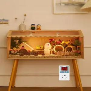 도마뱀 사육장 케이지 서랍형 렉사육장 검정 콘스네이크 레오파드게코 프레임 은신처 이동식