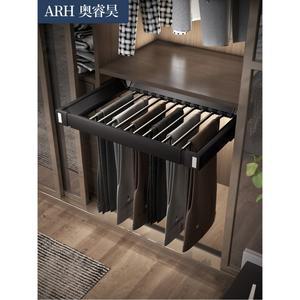 댐핑형 슬라이딩 옷걸이 인출식 바지걸이