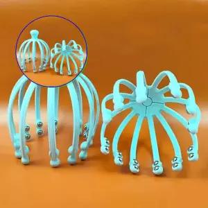 쌍문상회 문어발 두피 마사지기 롤러 머리 지압 안마기 1P