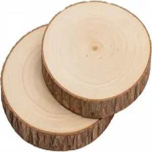 Nicunom 2 팩 중앙 조각용 대형 나무 조각 9 -10 /11 -12 천연 둥근 치즈 서버 결혼식 테이블용 소박한