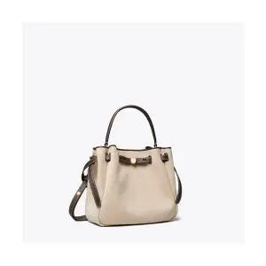 [토리버치] 로미 캔버스 버킷백 더스티 아몬드 153847293