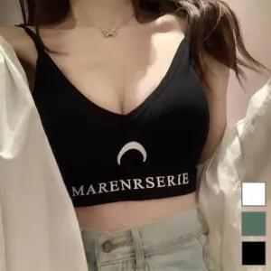 탈부착가능 여성 브라캡 내장 데일리 반달숏탑 브라탑 스포츠 웨어 나시 탈부착 캡 이너 탑