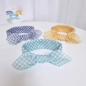 쁘띠스카프 체크 아사면 GWM 손수건 빅사이즈 면 아기